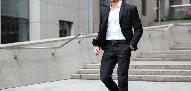 mens casual suit jacket